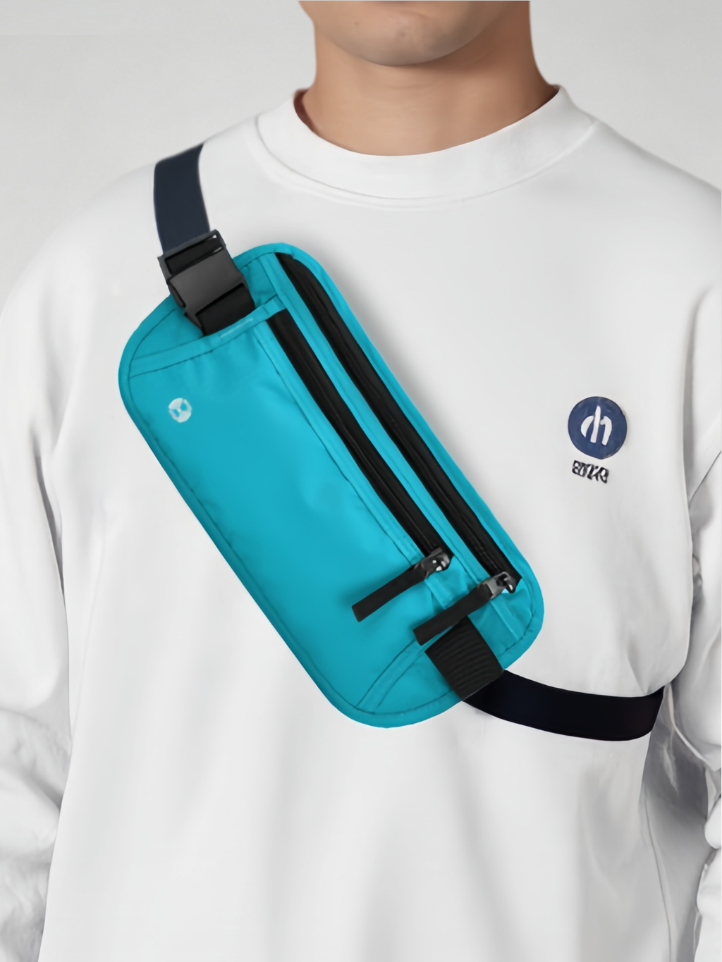 Flexvibe Anti-Scan Travel Passport Pouch, Hidden Waterproof Waist Bag for Phone & Documents