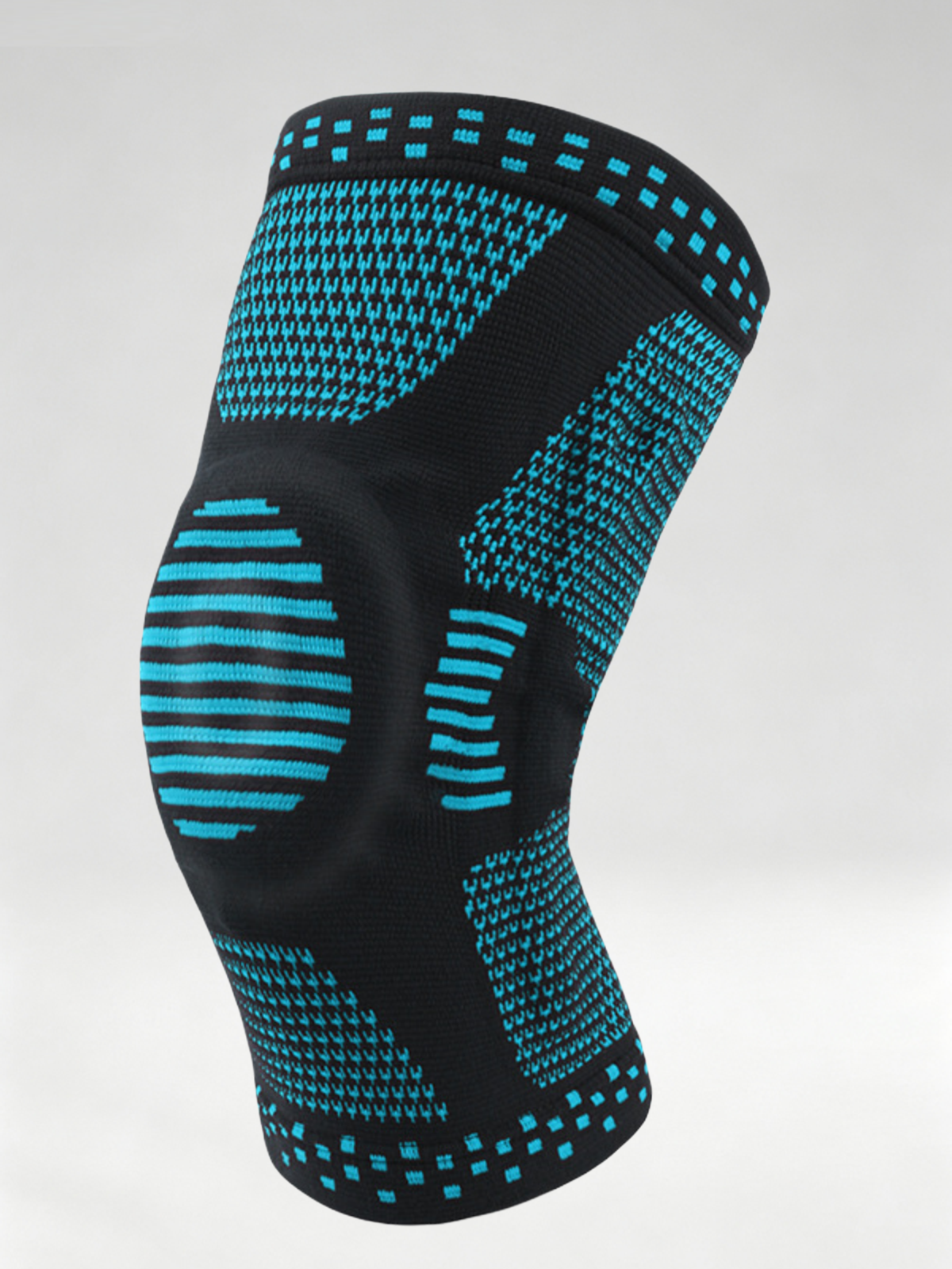 Flexvibe Silicone Spring Support Knee Sleeve for Men Women Basketball Running Hiking Patella Protection
