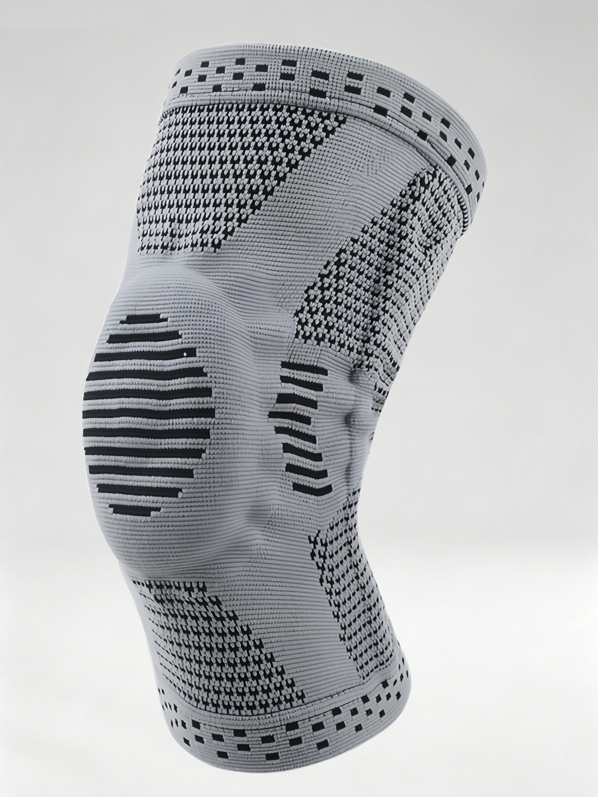 Flexvibe Silicone Spring Support Knee Sleeve for Men Women Basketball Running Hiking Patella Protection