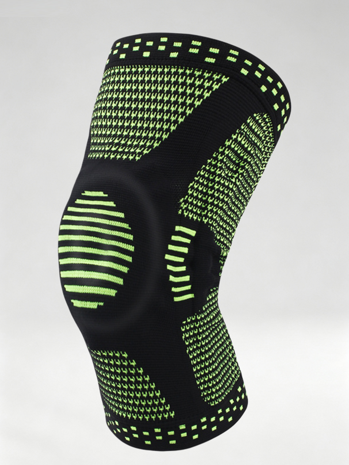 Flexvibe Silicone Spring Support Knee Sleeve for Men Women Basketball Running Hiking Patella Protection