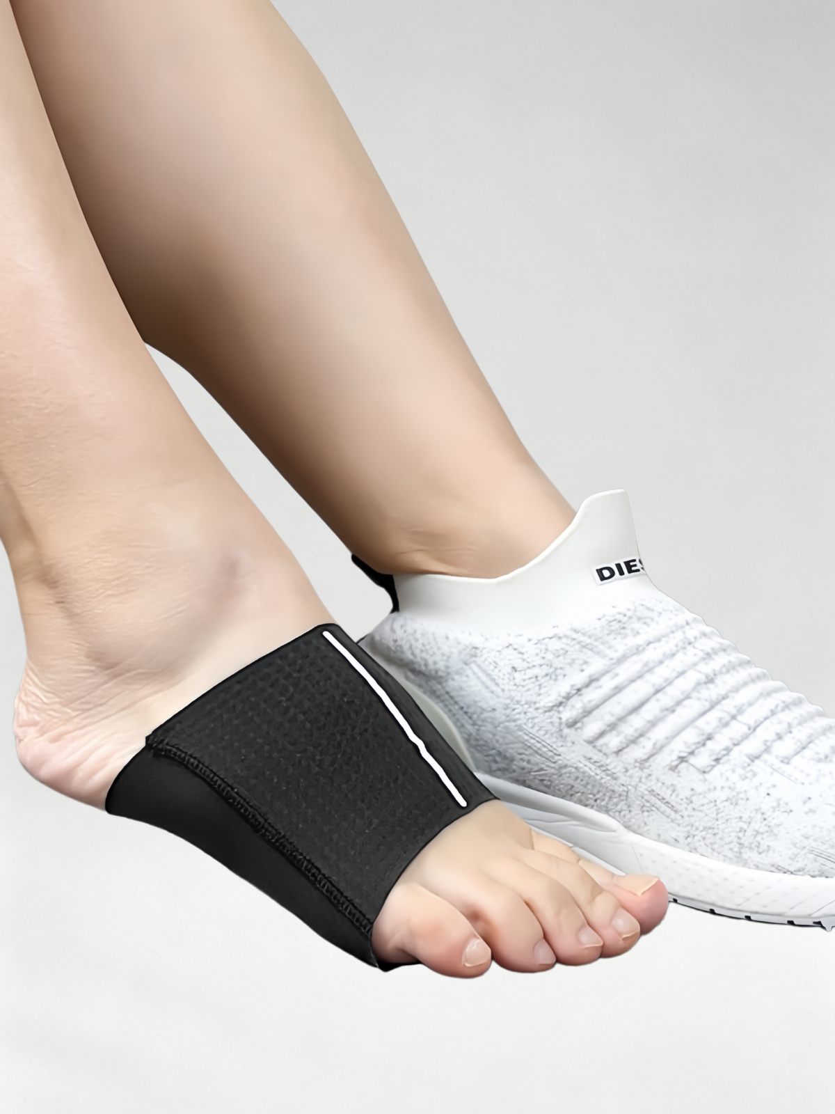 Flexvibe Thickened Silicone Arch Support Insoles, Orthotic Pads for Flat Feet High Arch & Foot Varus Collapse