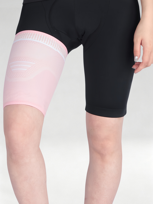 Flexvibe Knitted Compression Thigh Sleeve for Men Women, Sports Support for Running Basketball Muay Thai Equestrian