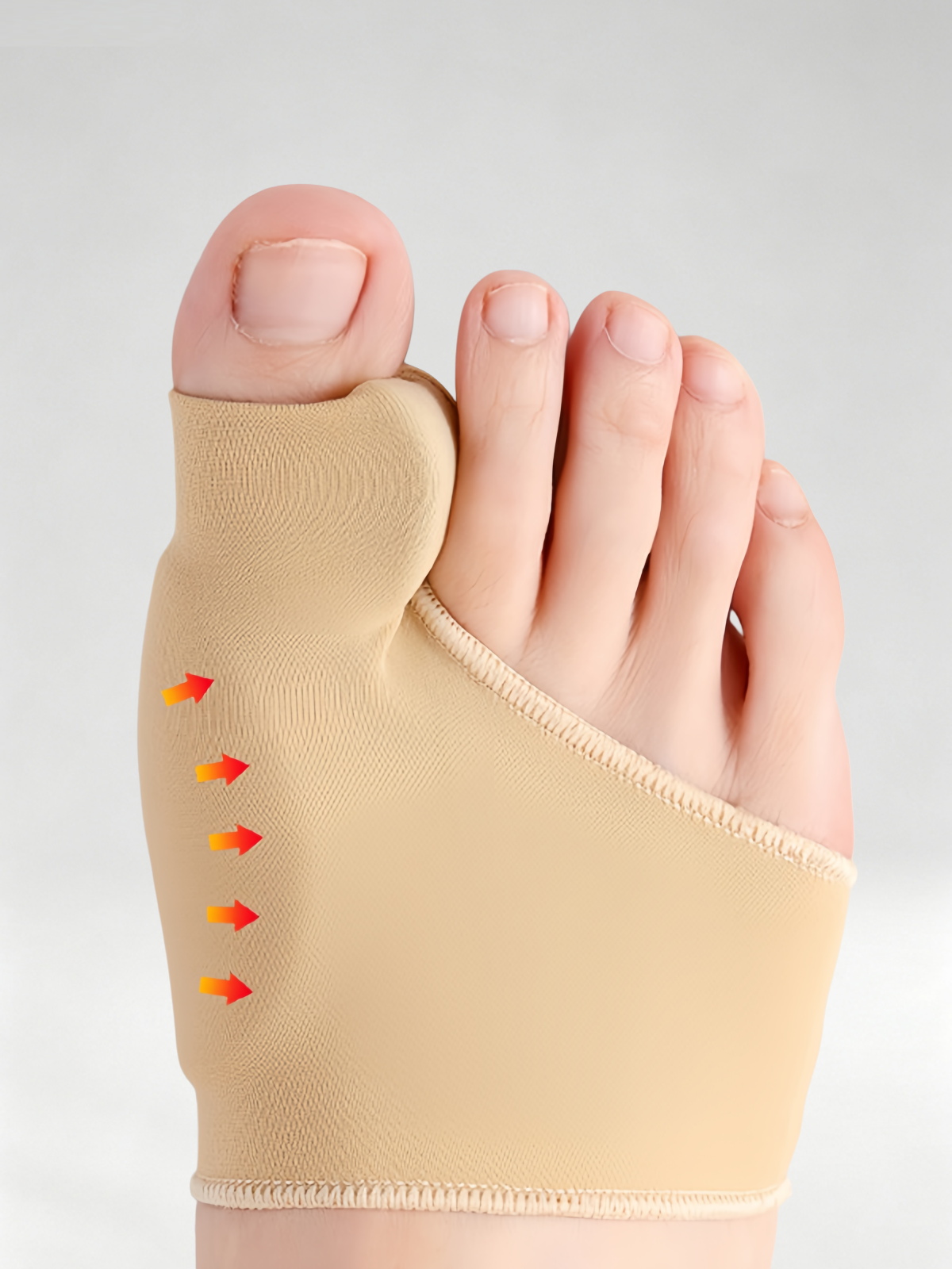 Flexvibe Bunion Corrector Toe Separator, Hallux Valgus Orthotic Big Toe Straightener for Men & Women