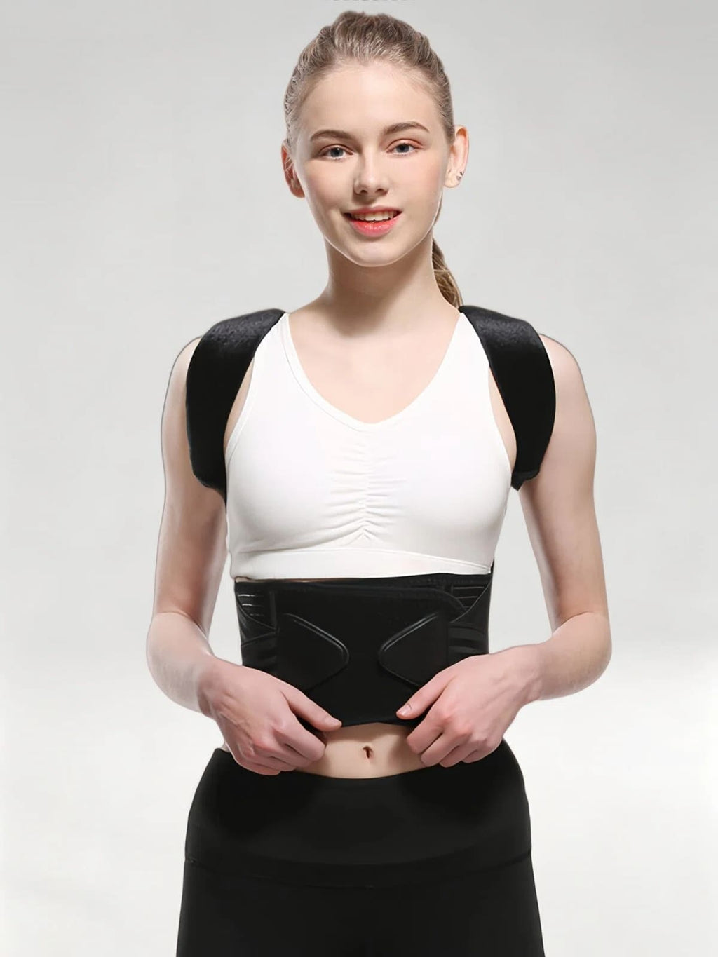 Flexvibe Posture Corrector for Adults & Kids, Back Brace for Hunchback Scoliosis Shoulder Correction