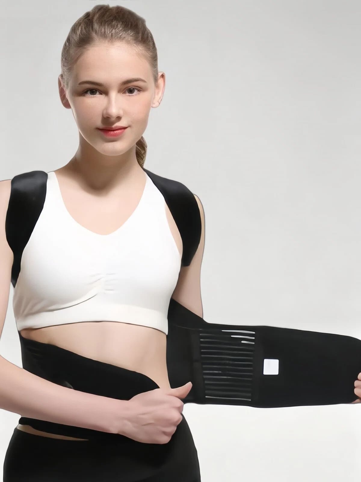 Flexvibe Posture Corrector for Adults & Kids, Back Brace for Hunchback Scoliosis Shoulder Correction