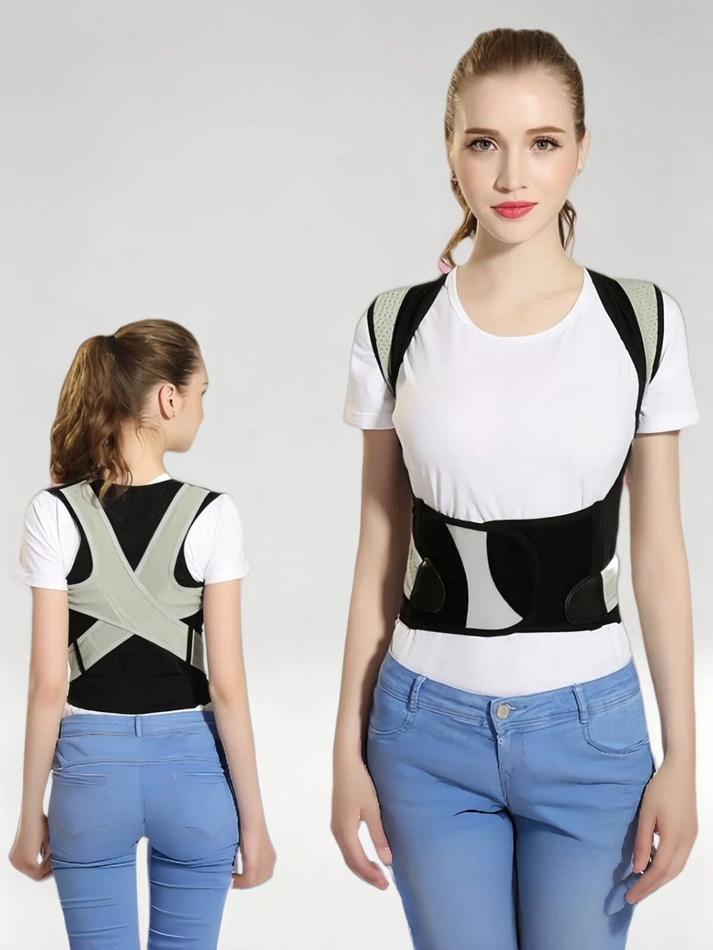 Flexvibe Posture Corrector for Adults Students Kids, Back Brace for Hunchback Correction for Men Women