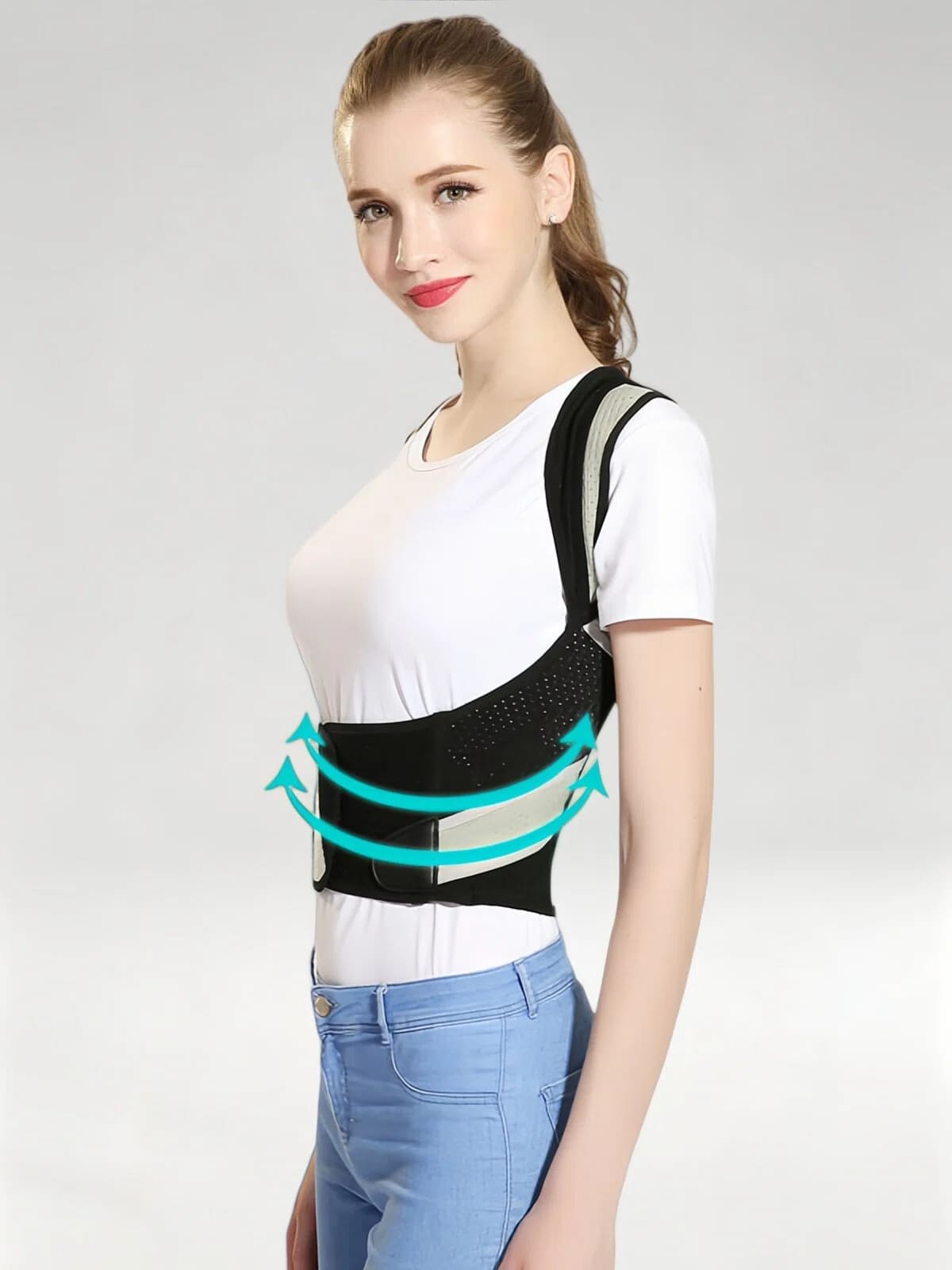 Flexvibe Posture Corrector for Adults Students Kids, Back Brace for Hunchback Correction for Men Women