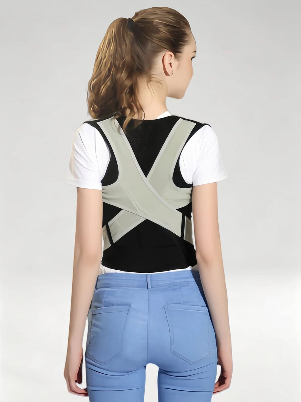 Flexvibe Posture Corrector for Adults Students Kids, Back Brace for Hunchback Correction for Men Women