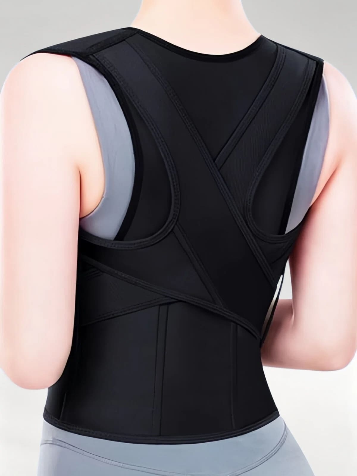 Flexvibe Enhanced Support Posture Corrector | Full Back Brace, Hunchback, Adults & Students, S–5XL (2)