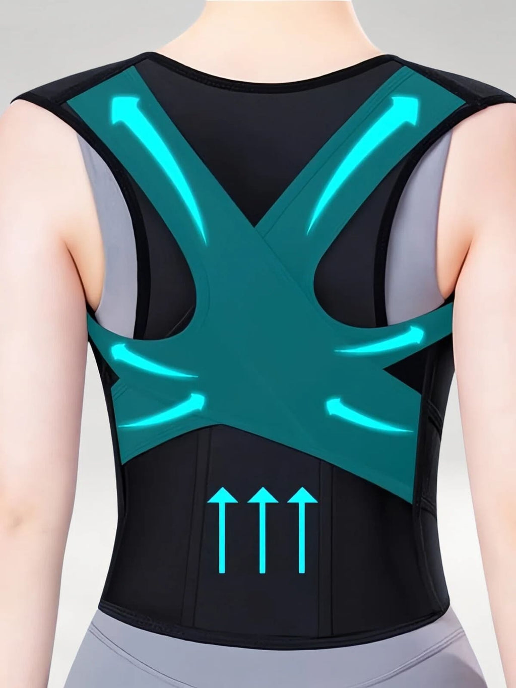 Flexvibe Enhanced Support Posture Corrector | Full Back Brace, Hunchback, Adults & Students, S–5XL (2)