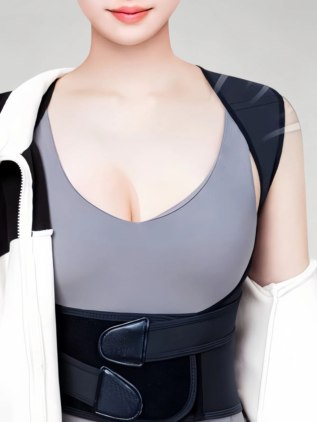 Flexvibe Enhanced Support Posture Corrector | Full Back Brace, Hunchback, Adults & Students, S–5XL (2)
