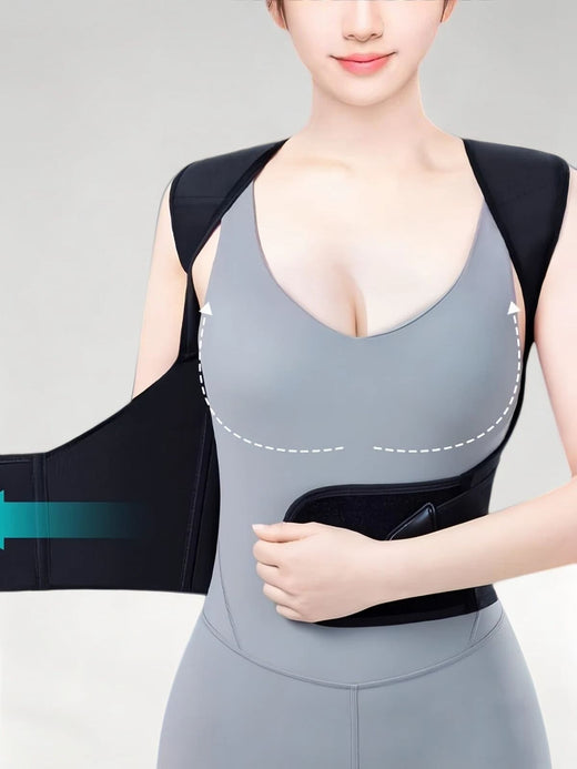 Flexvibe Enhanced Support Posture Corrector | Full Back Brace, Hunchback, Adults & Students, S–5XL (2)