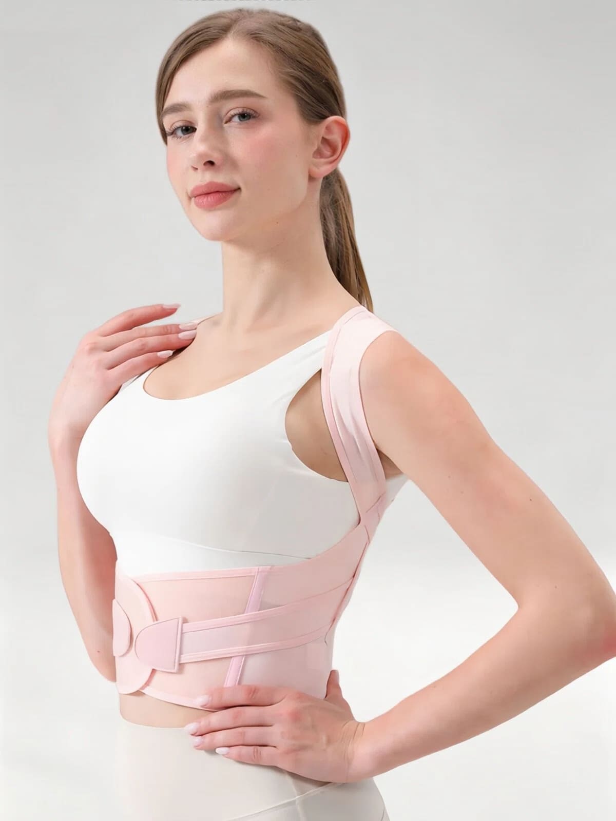 Flexvibe Invisible Posture Corrector for Girls, Shoulder Opening Back Brace for Female Students